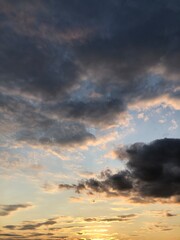 sunset in the sky
