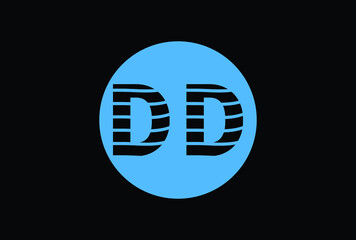DD letter new logo and icon design template