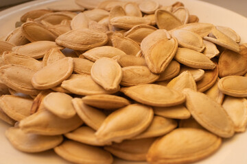 pumpkin seeds dried salted ready to eat