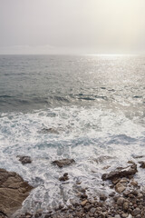  Autumn, coast of Adriatic Sea near Budva city, Montenegro