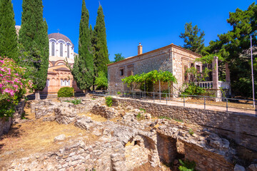 The monastery of Nea Moni in Chios island, Greece - obrazy, fototapety, plakaty