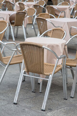 Cafe Table and Chairs, Plaza Mayor Square, Salamanca