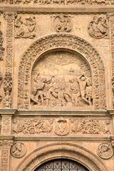 Fototapeta na wymiar St Esteban Church Facade, Salamanca