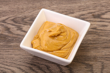 Peanut butter in the bowl