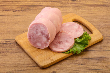 Natural ham with two slices