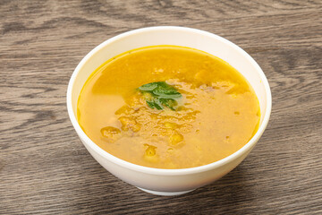 Pea soup with smoked meat