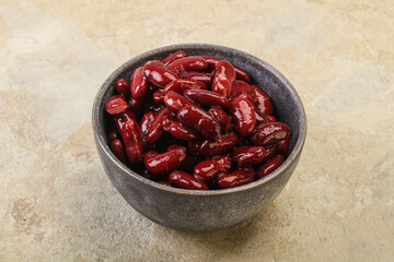 Canned red Kidney in the bowl