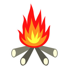 Vector colors fire icon