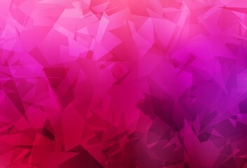 Obraz premium Light Purple, Pink vector pattern with random polygonals.