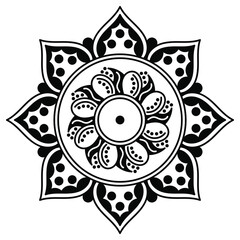Vector Mandala for coloring book