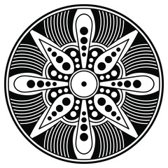 Vector Mandala for coloring book