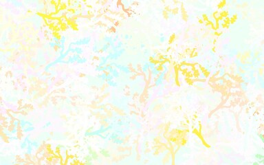 Light Multicolor vector natural artwork with leaves, branches.