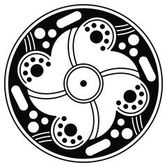 Vector Mandala for coloring book