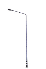 Street light or Road lamp isolated on white background.Steel electric poles, street lights Equipment needed on the road.