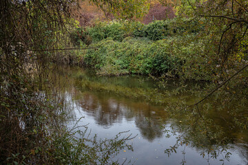 Landscape in the Eresma River, near Segovia. Spain.