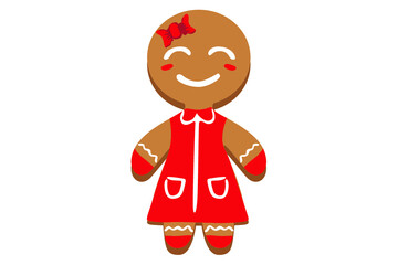 Christmas Smile gingerbread vector
