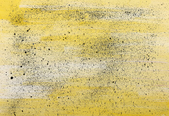 Yellow black drops background