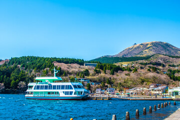 神奈川県　芦ノ湖の風景