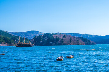 神奈川県　芦ノ湖の風景