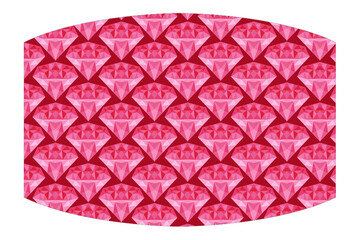 Pink Diamond theme mask design