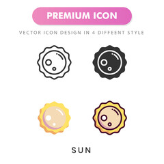 sun icon for your website design, logo, app, UI. Vector graphics illustration and editable stroke.