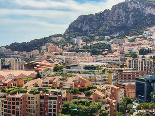 Naklejka premium Views of Monte Carlo marina in Monaco
