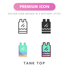 tank top icon for your website design, logo, app, UI. Vector graphics illustration and editable stroke.