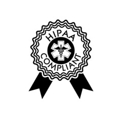Obraz premium HIPAA Compliance Icon isolated on white background