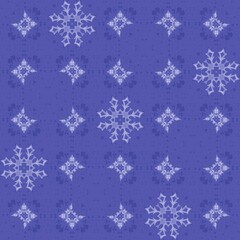 Naklejka na ściany i meble Snowflakes with a watercolor texture. Celebratory background can be used for graphic designs Christmas, invitations and greeting cards, photo frames, posters, winter holidays. Pattern