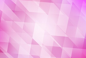 Obraz premium Light Pink vector texture in rectangular style.