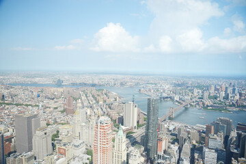 Fototapeta na wymiar new york from one world tower