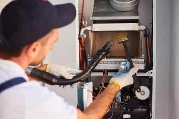 Customer service for the repair and adjustment of the gas boiler.