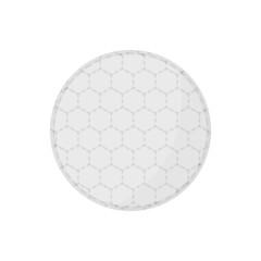 Round cotton pad. Cosmetic tool for face care.
