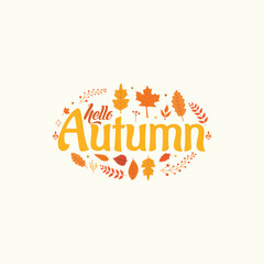 fall or autumn decoration badge label tee T shirt print patch clothing stamp stickers decoration and gifts fall t-shirt print design vector slogan inscription typography
