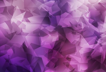 Light Purple, Pink vector low poly layout.
