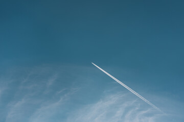 Aeroplane in the sky