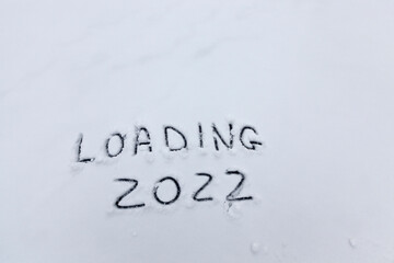 the inscription about the beginning of the new year 2022