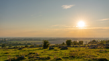 View from Fjälkinge hill in Skåne, Sweden