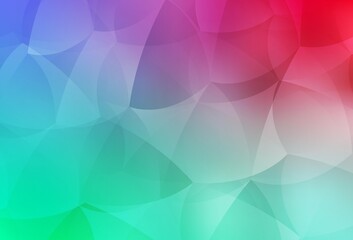 Light Green, Red vector pattern with polygonal style.