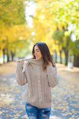 woman in the park