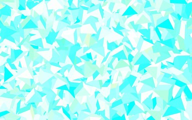 Light Green vector texture with triangular style.