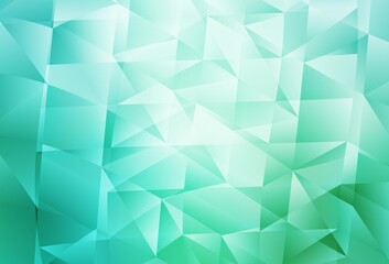 Obraz premium Light Green vector layout with lines, triangles.