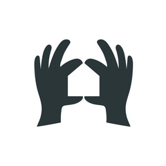 Obraz premium home care logo design vector icon symbol