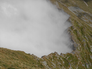 Stormy alpine landscape in the Fagaras Mountains, Romania, Europe