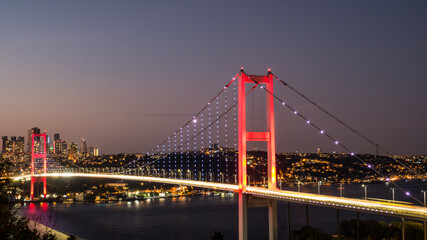 Fototapeta na wymiar Golden gate bridge at night