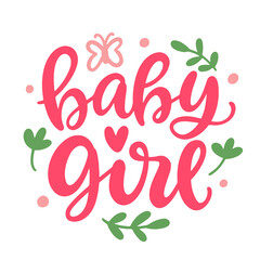 Baby Girl hand lettering