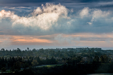 sunset over Catalina Island, California