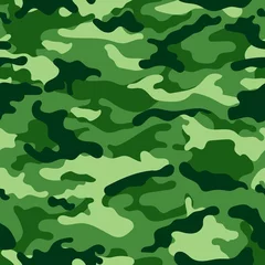 Fotobehang Camouflage vectorcamouflagepatroon voor kledingontwerp. Trendy camouflage militair patroon