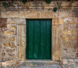 Door in the ancient village of Pedraza. Spain.