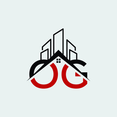 OG construction logo design vector